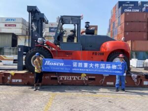 Case Study: Forklift Heavy Machinery Export Container Sea Freight Logistics